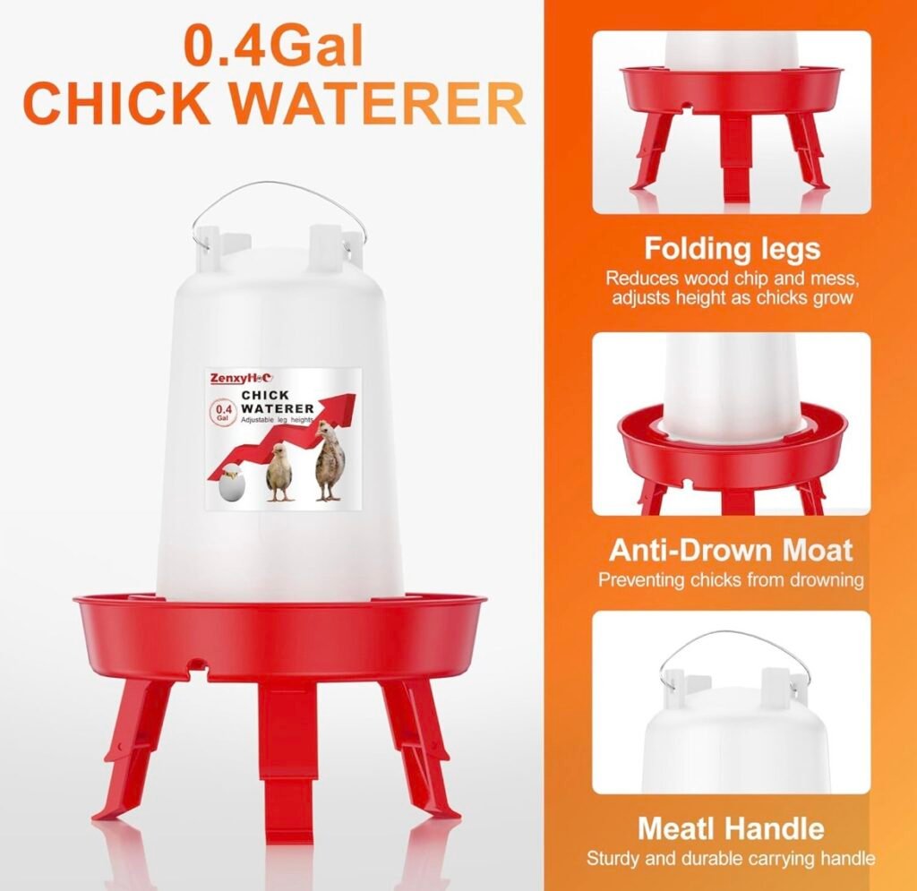 Large baby chick waterer