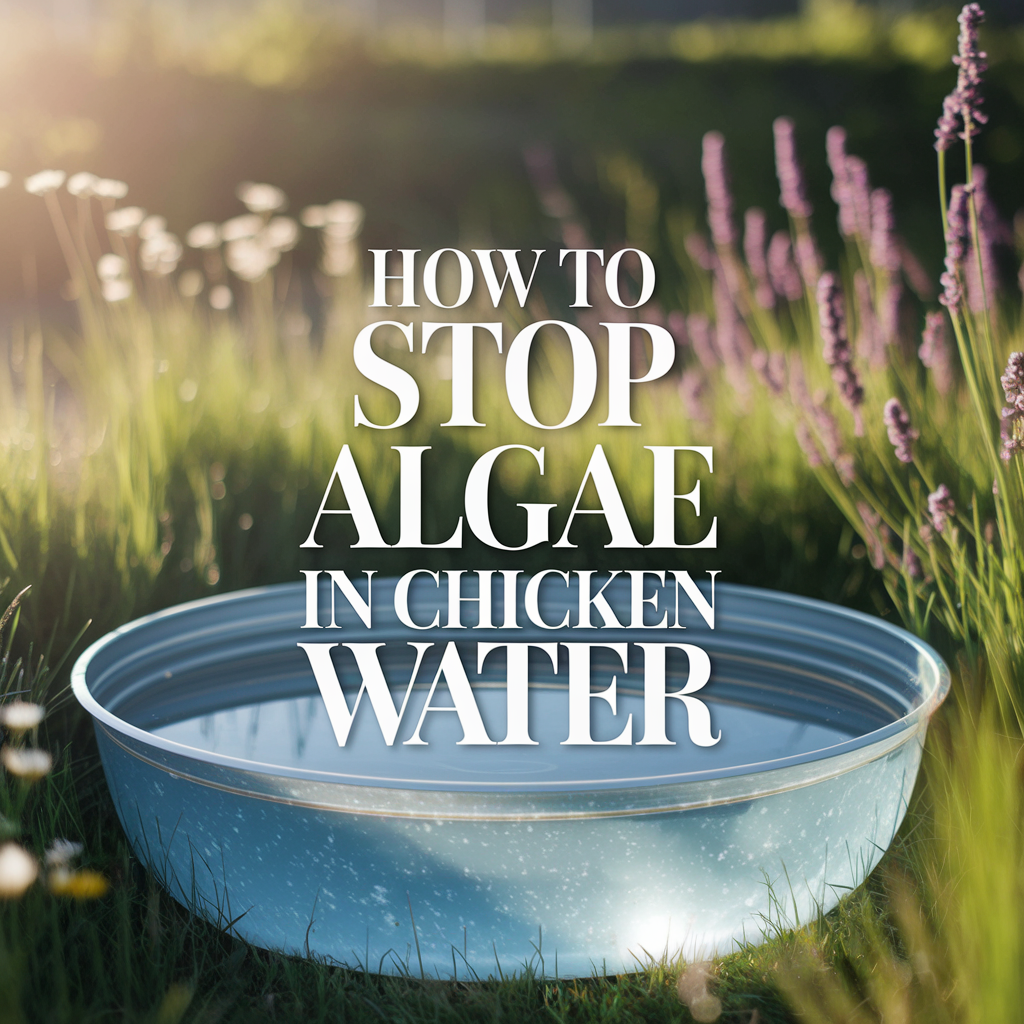 How to Stop Algae in Chicken Water: The Easy, Natural Way
