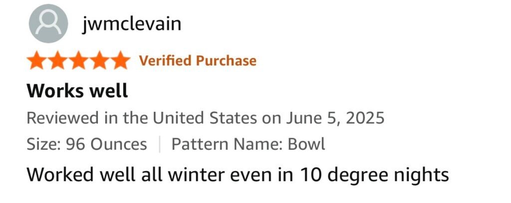 Heated water bowl review Amazon