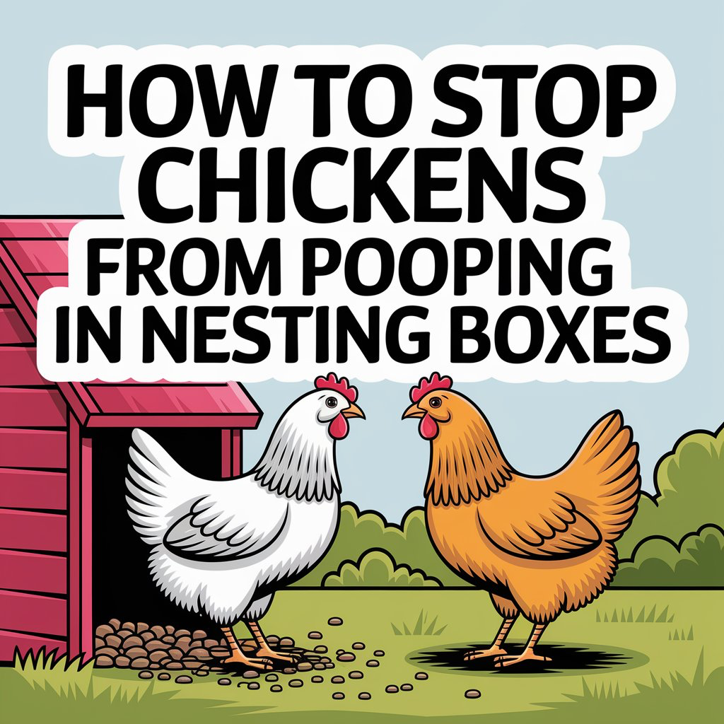 How to stop chickens from pooping in nesting boxes
