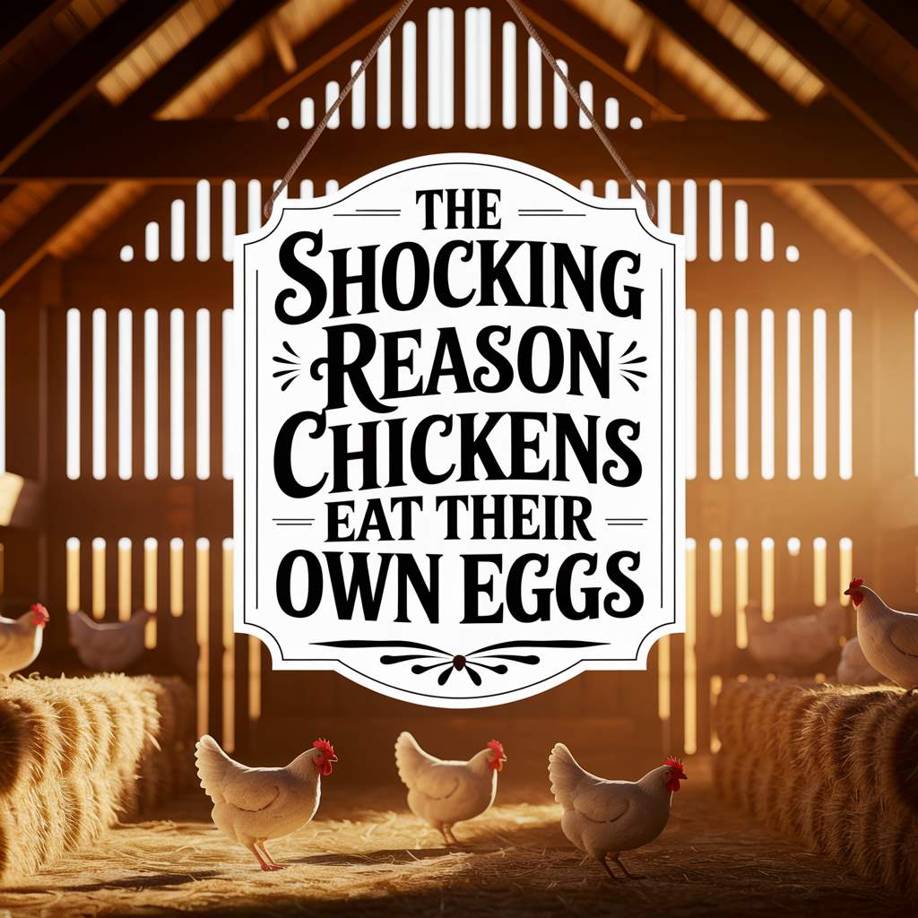 Why do chickens eat their own eggs?