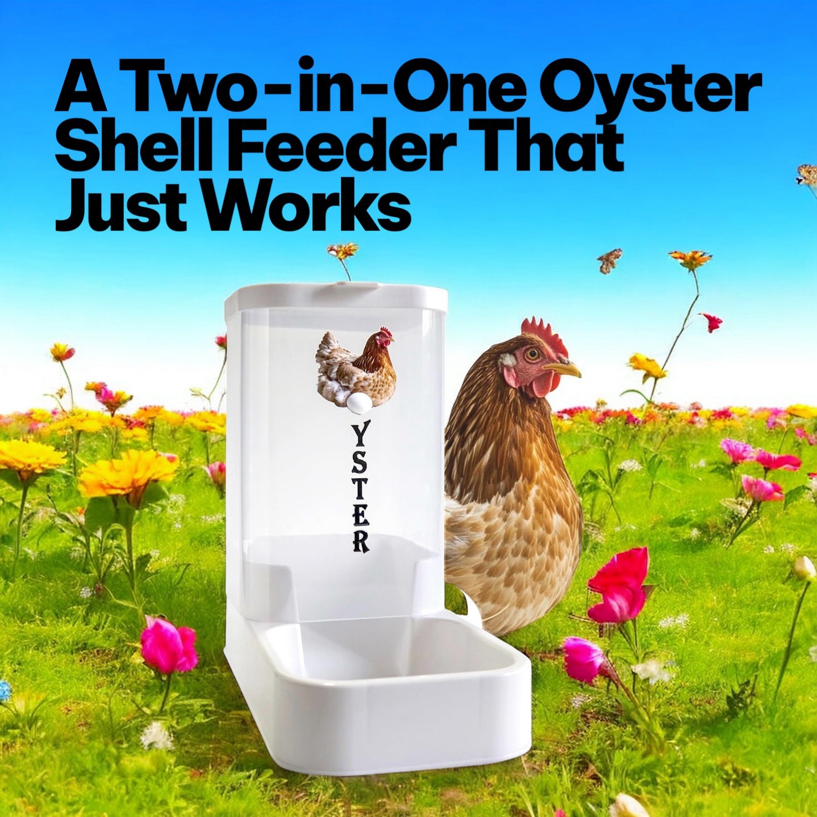 A Two-in-One Oyster Shell Feeder That Just Works