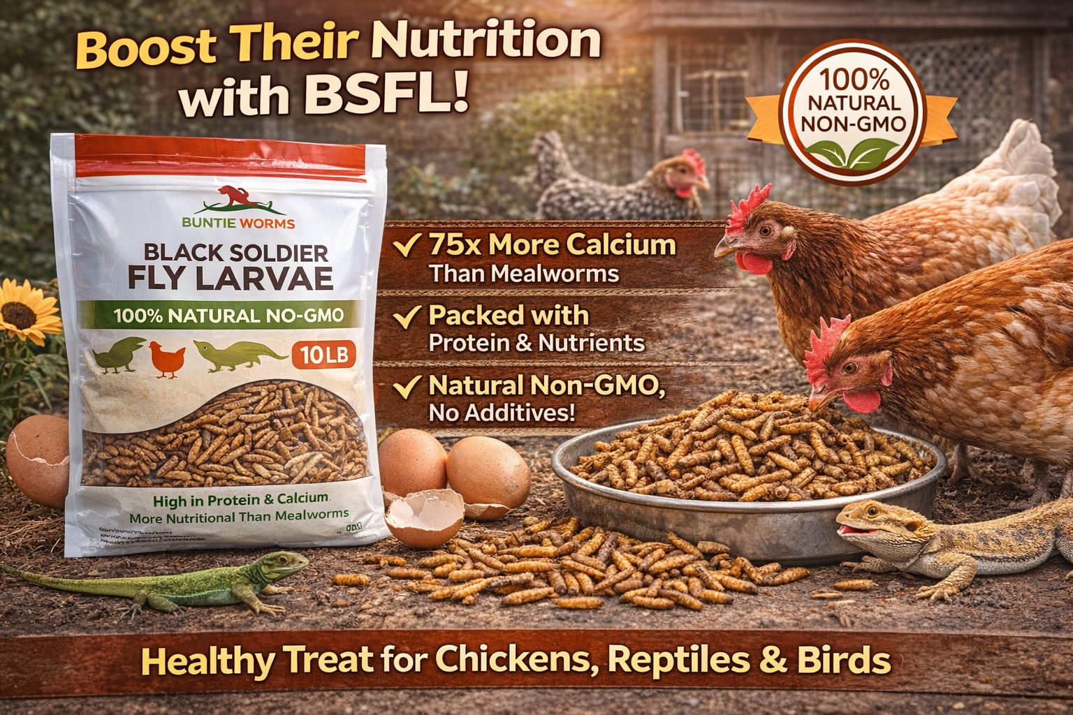 These Black Soldier Fly Larvae Made My Chickens Go Crazy (And My Eggs Got Stronger)