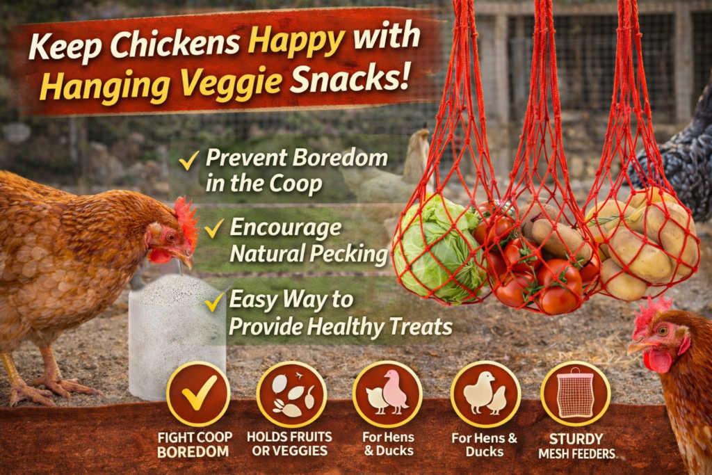 This Simple Hanging Feeder Stopped My Chickens From Pecking Each Other