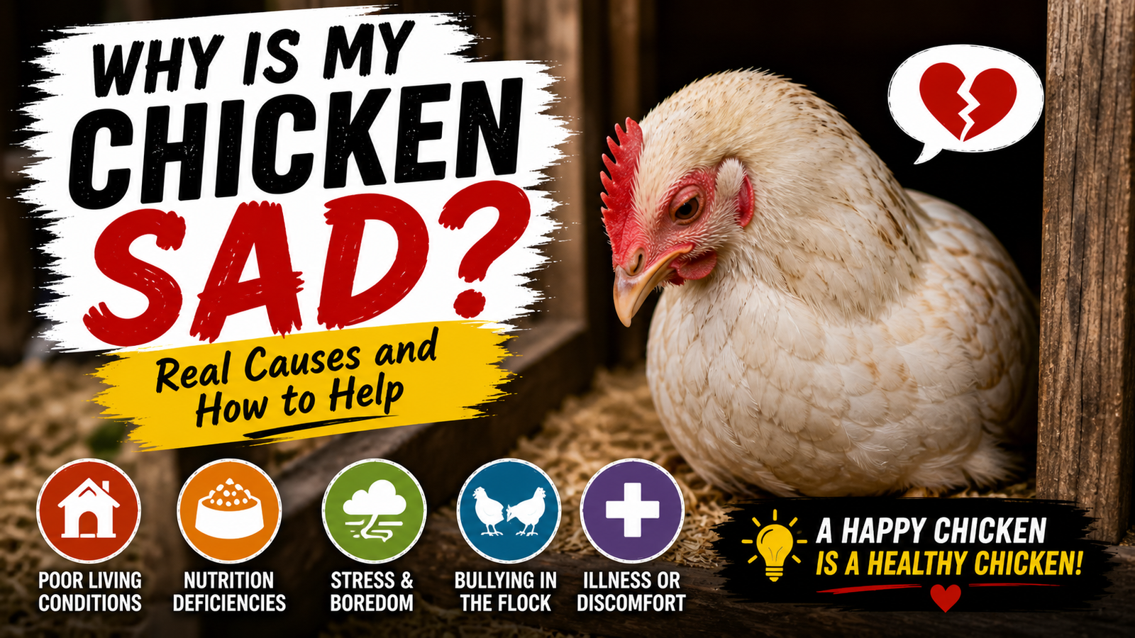 Why Is My Chicken Sad? Real Causes and How to Help