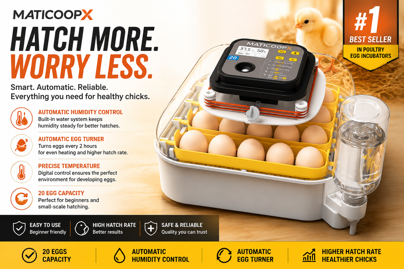 MATICOOPX 20 Egg Incubator Review — Is It Worth It?
