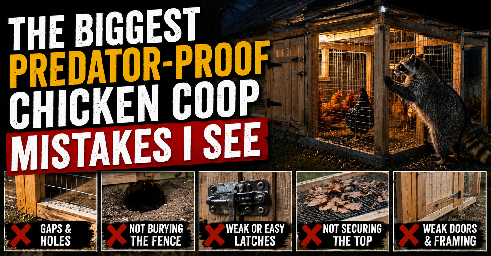 The Biggest Predator-Proof Chicken Coop Mistakes I See